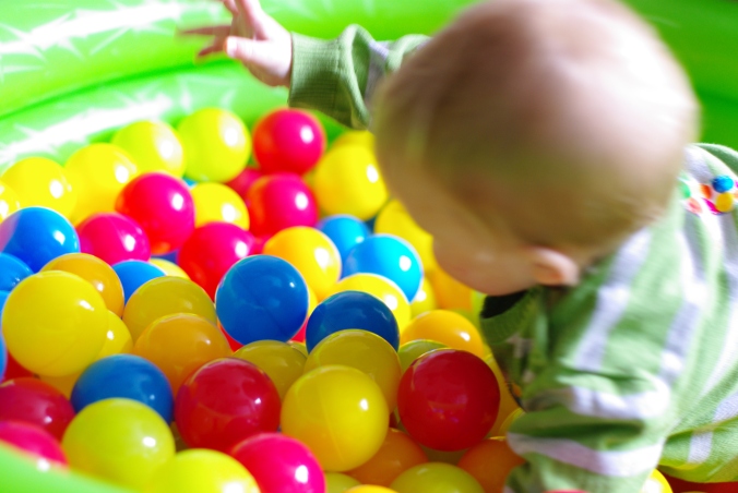 Ball pool at Hungry Caterpillar Birthday Party