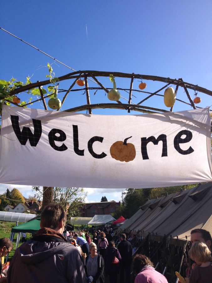 Welcome banner - Squash and Pumpkin Festival